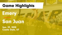 Emery  vs San Juan  Game Highlights - Jan. 29, 2020