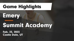 Emery  vs Summit Academy  Game Highlights - Feb. 23, 2023