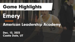 Emery  vs American Leadership Academy  Game Highlights - Dec. 13, 2023