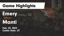 Emery  vs Manti  Game Highlights - Feb. 24, 2024