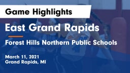 East Grand Rapids  vs Forest Hills Northern Public Schools Game Highlights - March 11, 2021