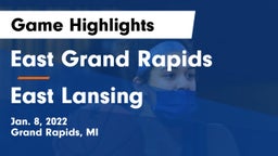 East Grand Rapids  vs East Lansing  Game Highlights - Jan. 8, 2022