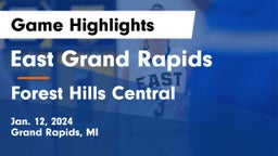 East Grand Rapids  vs Forest Hills Central  Game Highlights - Jan. 12, 2024