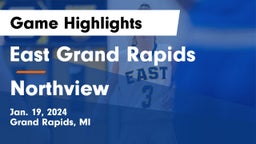 East Grand Rapids  vs Northview  Game Highlights - Jan. 19, 2024