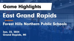 East Grand Rapids  vs Forest Hills Northern Public Schools Game Highlights - Jan. 23, 2024