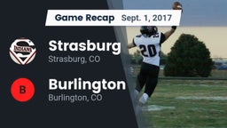Recap: Strasburg  vs. Burlington  2017