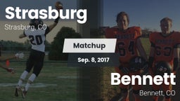 Matchup: Strasburg High vs. Bennett  2017