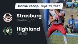 Recap: Strasburg  vs. Highland  2017