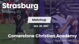 Matchup: Strasburg High vs. Cornerstone Christian Academy 2017