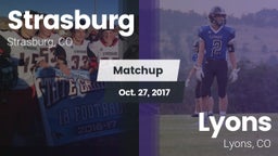 Matchup: Strasburg High vs. Lyons  2017