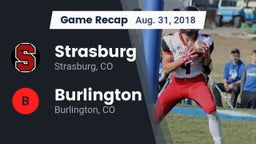 Recap: Strasburg  vs. Burlington  2018