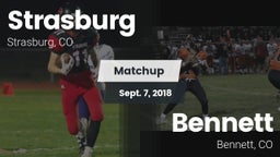 Matchup: Strasburg High vs. Bennett  2018