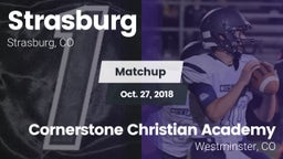 Matchup: Strasburg High vs. Cornerstone Christian Academy 2018