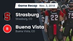 Recap: Strasburg  vs. Buena Vista  2018