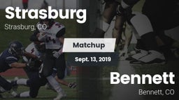 Matchup: Strasburg High vs. Bennett  2019