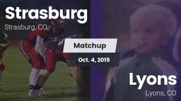 Matchup: Strasburg High vs. Lyons  2019