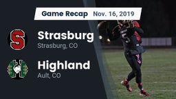 Recap: Strasburg  vs. Highland  2019