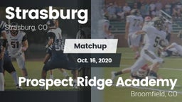 Matchup: Strasburg High vs. Prospect Ridge Academy 2020