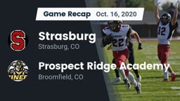 Recap: Strasburg  vs. Prospect Ridge Academy 2020