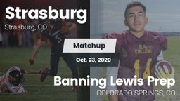 Matchup: Strasburg High vs. Banning Lewis Prep 2020