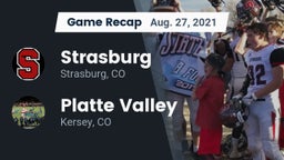 Recap: Strasburg  vs. Platte Valley  2021