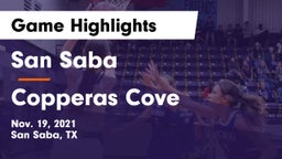 San Saba  vs Copperas Cove  Game Highlights - Nov. 19, 2021