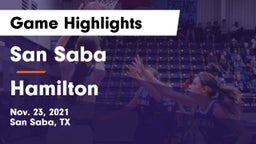 San Saba  vs Hamilton  Game Highlights - Nov. 23, 2021