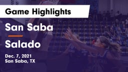 San Saba  vs Salado   Game Highlights - Dec. 7, 2021