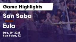 San Saba  vs Eula  Game Highlights - Dec. 29, 2023