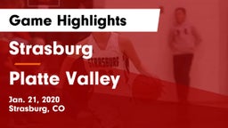 Strasburg  vs Platte Valley  Game Highlights - Jan. 21, 2020