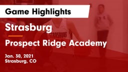 Strasburg  vs Prospect Ridge Academy Game Highlights - Jan. 30, 2021