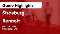 Strasburg  vs Bennett  Game Highlights - Feb. 23, 2021