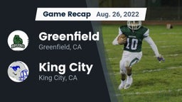 Recap: Greenfield  vs. King City  2022