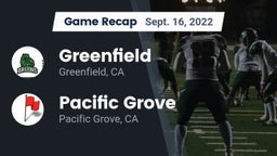 Recap: Greenfield  vs. Pacific Grove  2022