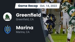 Recap: Greenfield  vs. Marina  2022