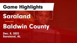 Saraland  vs Baldwin County  Game Highlights - Dec. 8, 2022