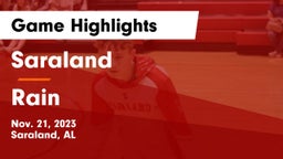 Saraland  vs Rain  Game Highlights - Nov. 21, 2023