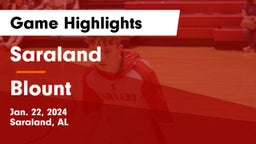 Saraland  vs Blount Game Highlights - Jan. 22, 2024