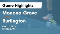 Monona Grove  vs Burlington  Game Highlights - Oct. 22, 2019