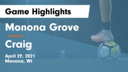 Monona Grove  vs Craig  Game Highlights - April 29, 2021