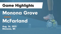 Monona Grove  vs McFarland  Game Highlights - Aug. 26, 2023