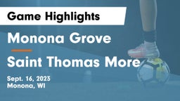 Monona Grove  vs Saint Thomas More Game Highlights - Sept. 16, 2023