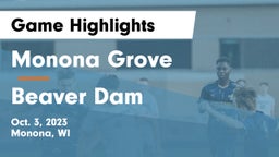 Monona Grove  vs Beaver Dam  Game Highlights - Oct. 3, 2023