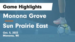 Monona Grove  vs Sun Prairie East  Game Highlights - Oct. 5, 2023
