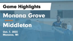 Monona Grove  vs Middleton  Game Highlights - Oct. 7, 2023