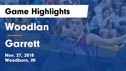 Woodlan  vs Garrett  Game Highlights - Nov. 27, 2018