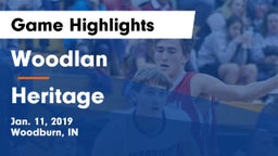 Woodlan  vs Heritage  Game Highlights - Jan. 11, 2019