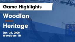 Woodlan  vs Heritage  Game Highlights - Jan. 24, 2020