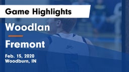 Woodlan  vs Fremont  Game Highlights - Feb. 15, 2020