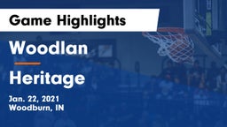 Woodlan  vs Heritage  Game Highlights - Jan. 22, 2021